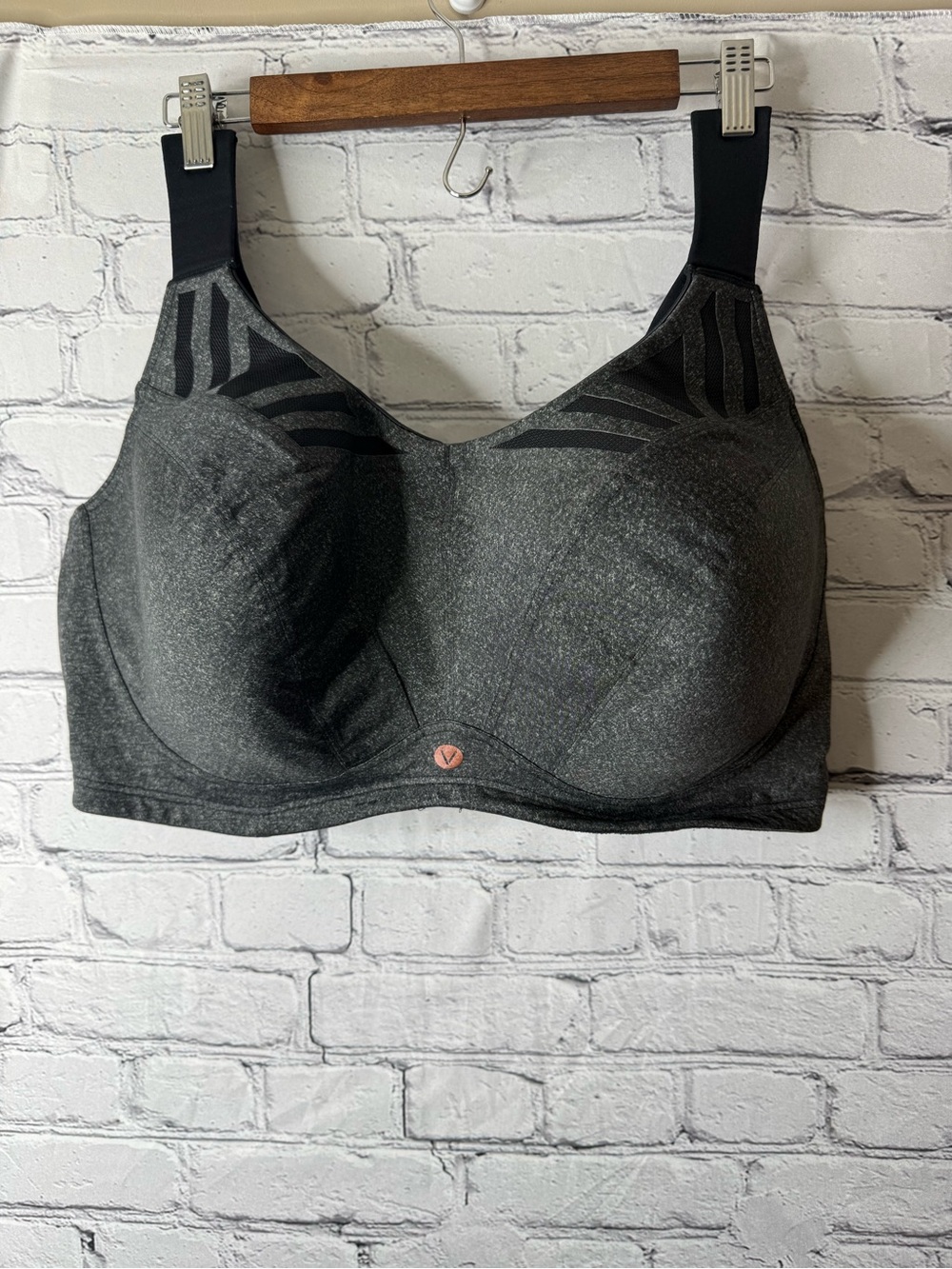 Livi Charcoal Full Coverage Support Bra adjustable  44G max support underwire